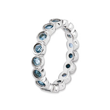 1.60 Carat (ctw) Blue Topaz Ring in Sterling Silver product image 1.60 Carat (ctw) Blue Topaz Ring in Sterling Silver product image