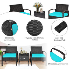3- Piece Patio Rattan Furniture Set product image