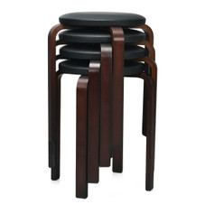 Bentwood Round Stackable Dining Stools (Set of 4) product image
