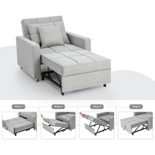 3-in-1 Sofa Bed Chair with Adjustable Backrest product image