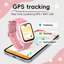 4G GPS Kids Smartwatch 1.78" AMOLED Large Touch Screen Smart Watch with Video Voice Calls,SOS,Camera,Pedometer Alarm,Game(Blue) product image