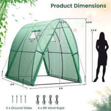 Portable Greenhouse with 2 Zippered Doors  product image