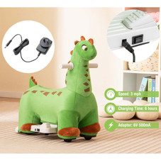 Kids' 6V Ride-on Dinosaur with Foot Pedal, Padded Seat, and Music product image