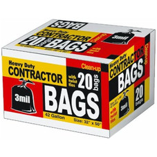 42-Gallon Heavy-Duty Contractor Garbage Bags (20 Count) product image