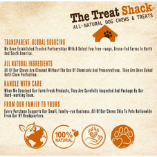 The Treat Shack Large White Cow Ear with Base Dog Treat (5 to 15-Count) product image