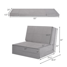 Convertible Lounger Folding Sofa Sleeper Bed product image