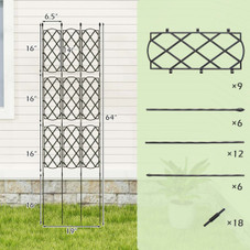 58" x 73" Garden Trellis for Climbing Plants  product image