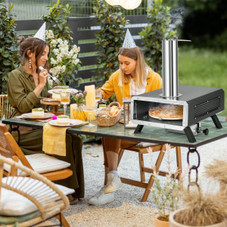 Portable Outdoor Pizza Oven with 12-Inch Round Rotatable Pizza Stone product image