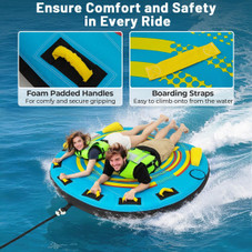 Towable Tube with Quick Connector & Drainage System for Boating product image