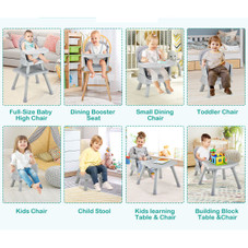 Convertible Baby High Chair with Adjustable Removable Tray (5 Colors) product image