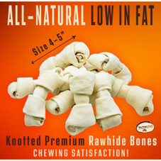 4-5" Knotted Premium Rawhide Dog Treats product image