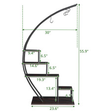 5-Layer Half Circle Flower Stand product image