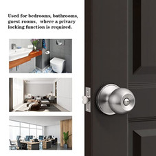 Probico Brushed Nickel Privacy Doorknob product image