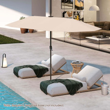 13-Foot Large Patio Umbrella with LED Solar Lights product image