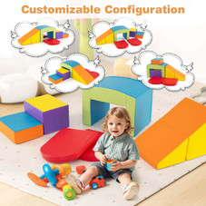 6-Piece Climb and Crawl Activity Playset with Tunnel Slide product image