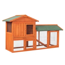 61" Wooden Coop/Hutch with Ladder and Tray product image