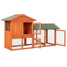 61" Wooden Coop/Hutch with Ladder and Tray product image
