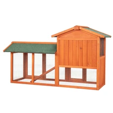 61" Wooden Coop/Hutch with Ladder and Tray product image