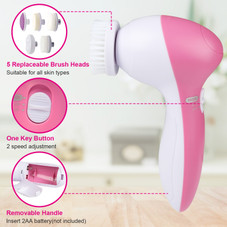 Facial Cleansing Spin Brush with 5 Different Brush Heads product image