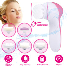 Facial Cleansing Spin Brush with 5 Different Brush Heads product image