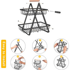 2-Tier Countertop Fruit Basket (1- or 2-Pack) product image