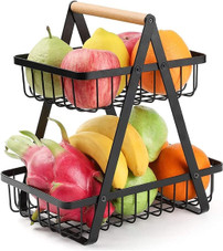 2-Tier Countertop Fruit Basket (1- or 2-Pack) product image