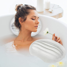 Ergonomic Bathtub Pillow with Suction Cups product image