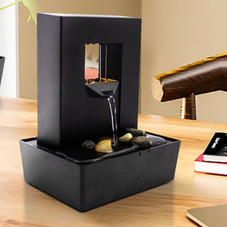 Desktop Fountain with LED Light and Polished Pebbles  product image