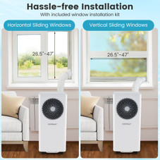 8200/10000 BTU Portable Air Conditioner with 3 Fan Speeds and 4 Modes product image