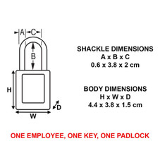 Red Safety Padlock (8-Pack) product image