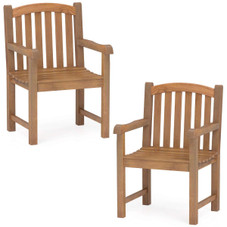 Teak Wood Patio Dining Chair (1-/2-/or 4-Pack) product image
