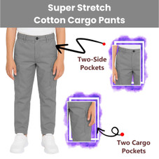 Boy’s Super Stretch Cotton Cargo Pants (1- or 3-Pack) product image