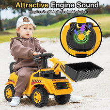 Kids' Ride-on Bulldozer with Adjustable Bucket and Under-Seat Storage product image Kids' Ride-on Bulldozer with Adjustable Bucket and Under-Seat Storage product image