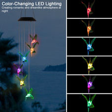 Solarek® Solar 6-LED String Light Hummingbird Wind Chime product image