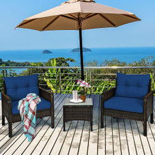 Cushioned Rattan 3-Piece Patio Furniture Set product image