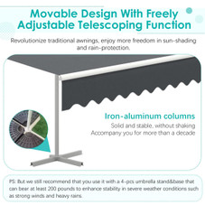 Dual Side Free Standing Retractable Patio Awning product image