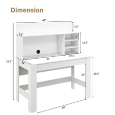 2-in-1 Modern Computer and Writing Desk  product image