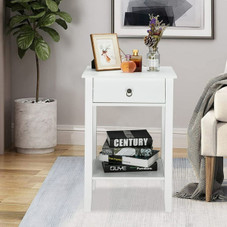 Two-Layer Bedside Table with Drawer  product image