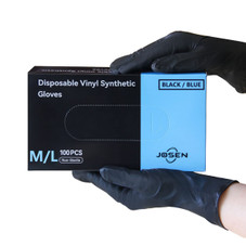 100-Count Heavy-Duty Black Nitrile Disposable Gloves (5- or 10-Pack) product image