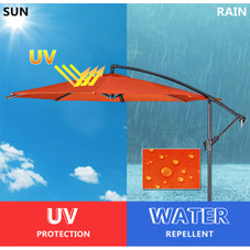 10' Hanging Offset Outdoor Market Patio Umbrella  product image