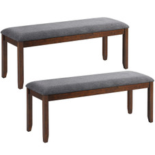 Upholstered Wood Entryway Bench (1- or 2-Pack) product image