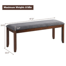 Upholstered Wood Entryway Bench (1- or 2-Pack) product image