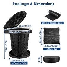 LakeForest Retractable Portable Toilet product image