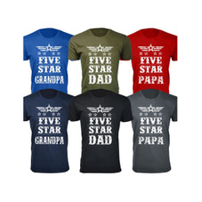 Men's Five Star Dad/Grandpa T-shirt product image