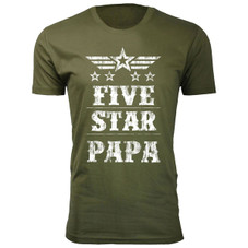 Men's Five Star Dad/Grandpa T-shirt product image