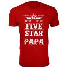 Men's Five Star Dad/Grandpa T-shirt product image