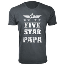Men's Five Star Dad/Grandpa T-shirt product image