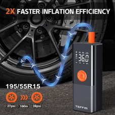 Portable Digital Pressure Gauge Tire Inflator, 10000mAh product image