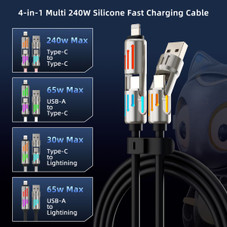 4-in-1 240W SuperFast Charging Cable product image