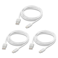 6-Foot Braided Lightning Cables for Apple® Devices (3-Pack) product image